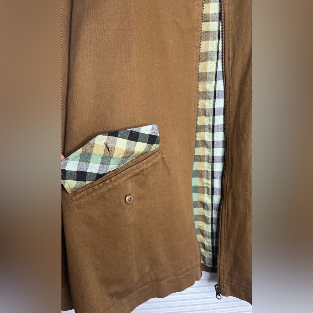 Good Design for Good Deeds Men’s Utility Brown Khaki Jacket Large - Picture 5 of 9
